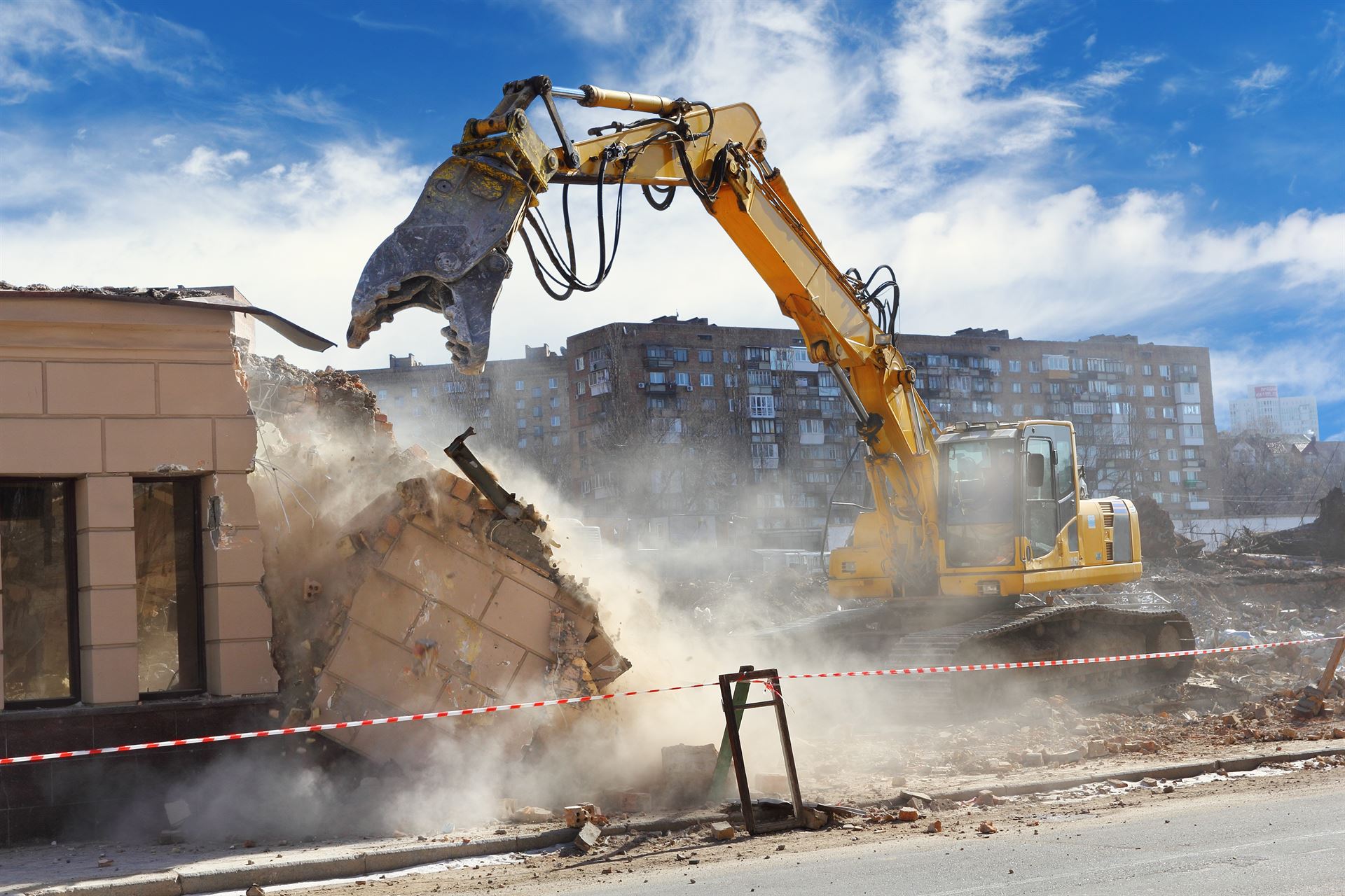 Démolition de bâtiments à Narbonne